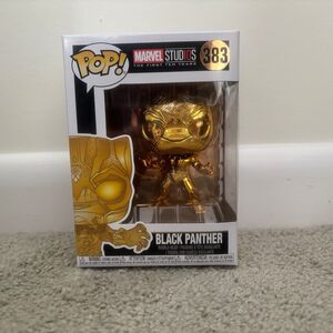 Chrome Black Panther Funko Pop 383 - Marvel